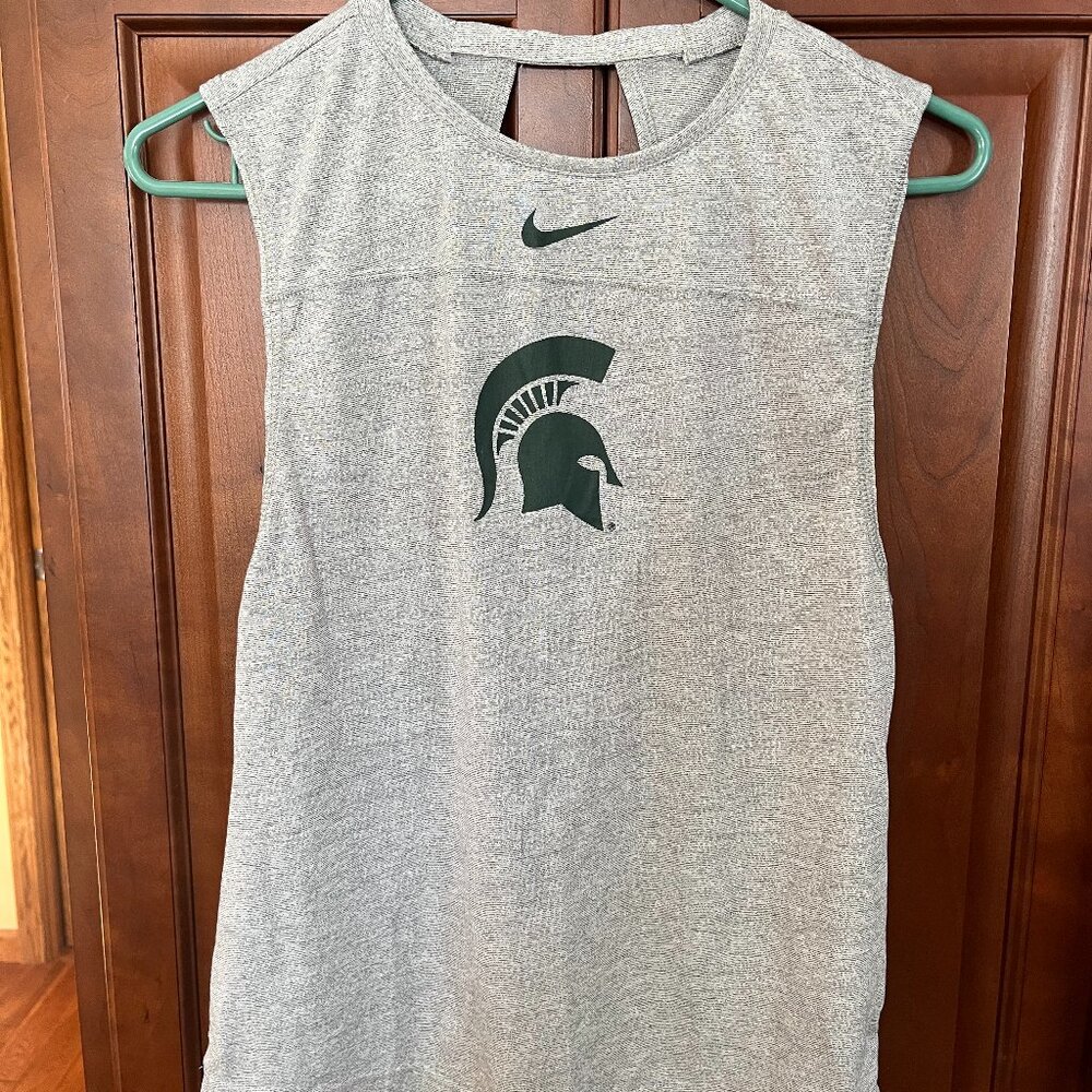 Womens Nike Dri-Fit MSU Tank